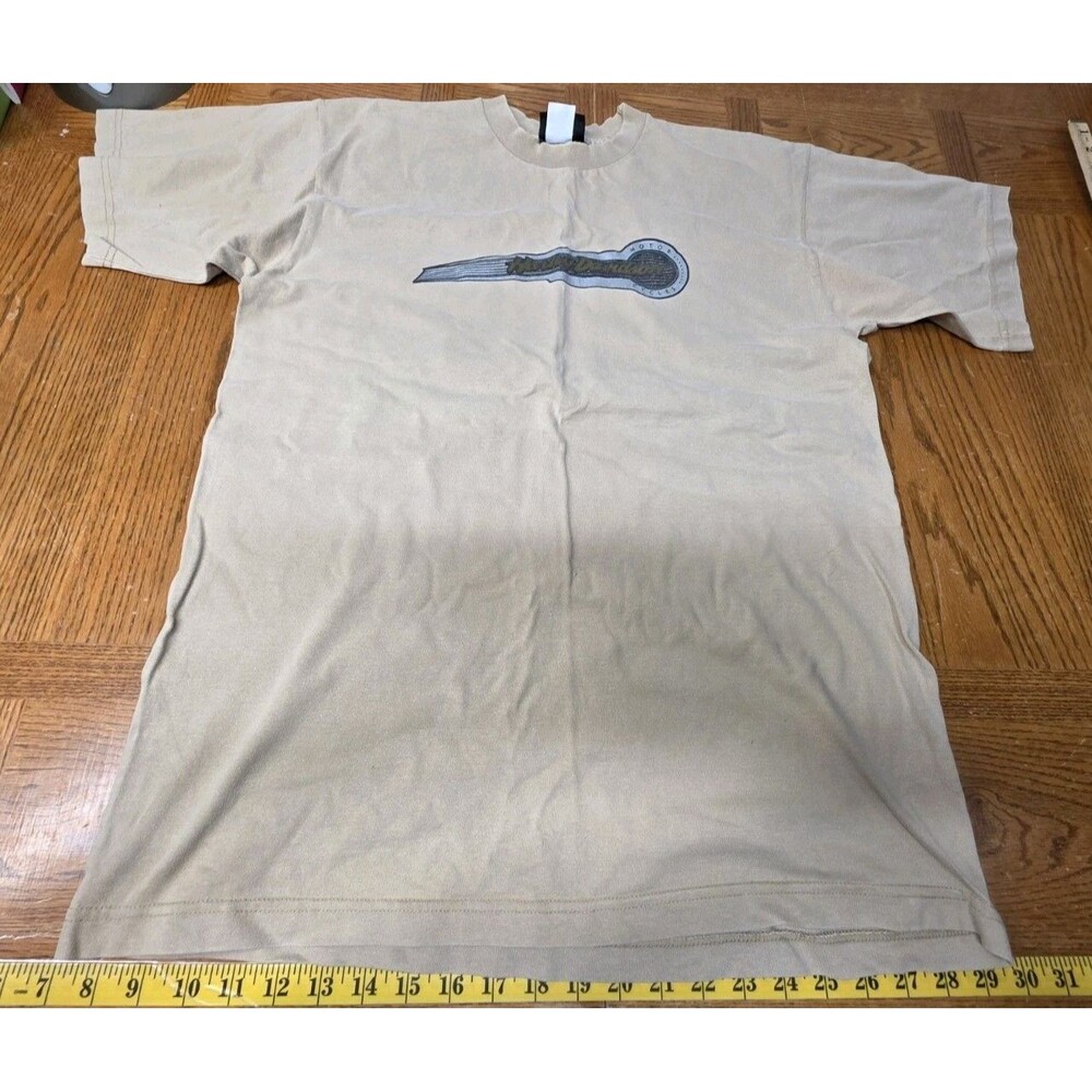 Vintage Harley Davidson Milwaukee WI Beige Tan T-Shirt Men's Size Large USA